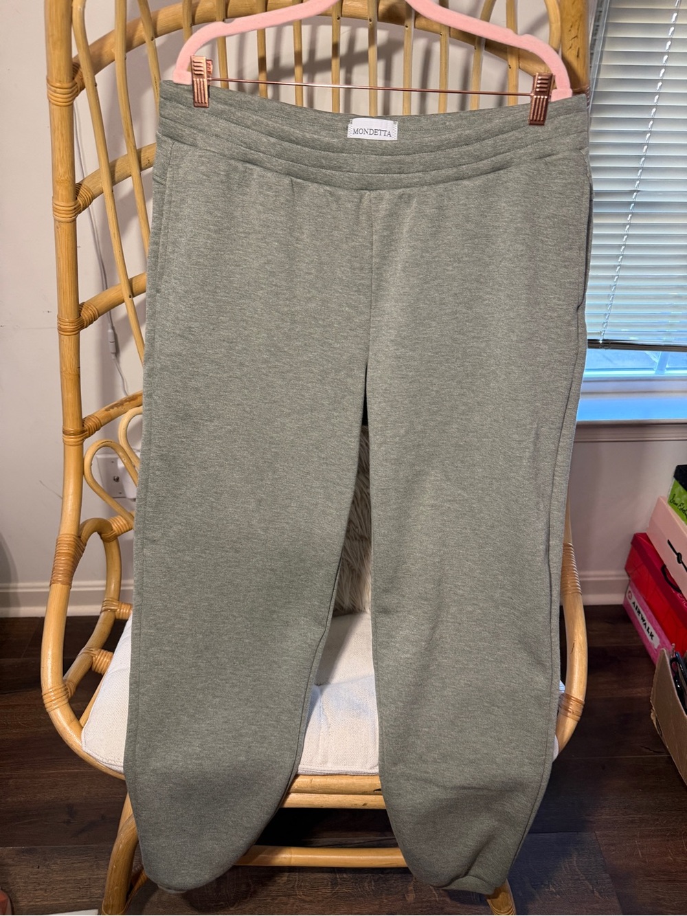 Mondetta Outdoor Project Heather Green Jogger Pants XL Pockets & cuffs